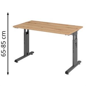 Schreibtisch Hammerbacher O-Serie, asteiche / graphit