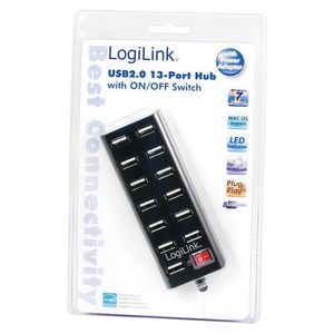 Produktbild für USB-Hub LogiLink UA0126, schwarz