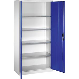Magazinschrank CP-Möbel Serie 13, grau / blau