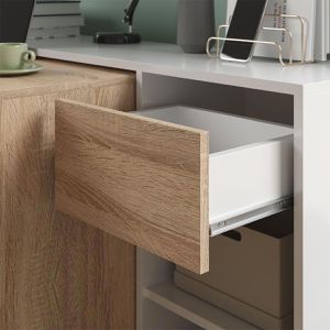Produktbild für Schreibtisch Vicco Ben, sonoma eiche / weiß