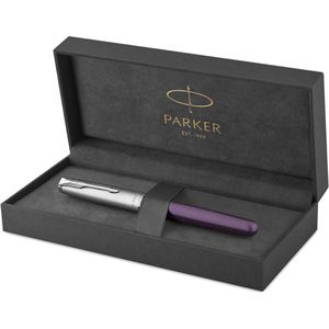 Parker Füller Sonnet Metal und Violet C.C., Feder M, Metallgehäuse, violett, palladiumplattiert