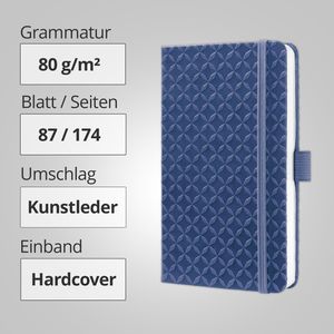 Produktbild für Notizbuch Sigel Jolie Indigo Blue, JN101, Kunstleder Hardcover