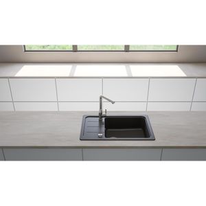 Produktbild für Spülbecken SCHOCK Formhaus D-100LS, Einzelbecken, onyx