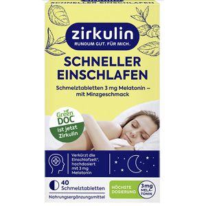 Melatonin Zirkulin 40 Schmelztabletten für 40 Nächte