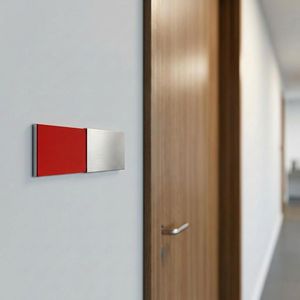 Produktbild für Türschild SignSystems NA9020, New Age, silber