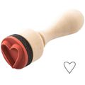 Rico-Design Motivstempel Paper Poetry Mini Herz, aus Holz, 1,5 x 1,5 cm ...