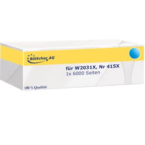 Produktbild für Toner Böttcher-AG für HP 415X, W2031X