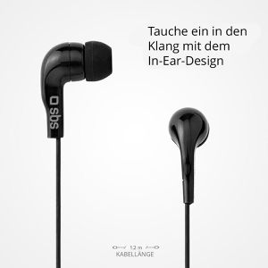 Produktbild für Kopfhörer SBS Stereo, schwarz