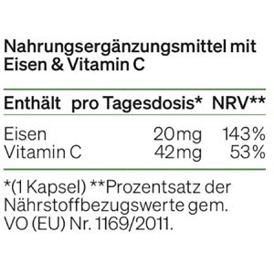 Produktbild für Eisen natural-elements 180 Kapseln
