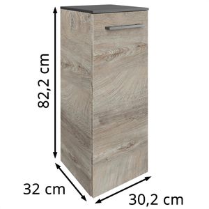 Produktbild für Bad-Hängeschrank Fackelmann Oxford, 83367, matt eiche