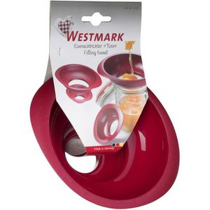 Produktbild für Trichter Westmark Twix 11552270, rot, 2-teiliges Set