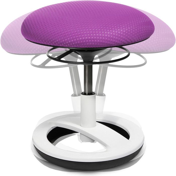 Topstar Sitness Bambino 20 – Sedia Fitness Per Bambini Con Punto D'Appoggio Dinamico – Rete Blu, Girevole E Regolabile