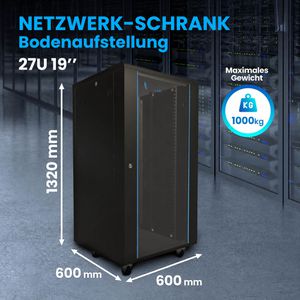Produktbild für Netzwerkschrank Extralink Standard, EX.14749, 19 Zoll