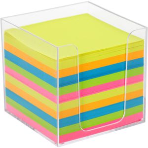 Zettelbox Westcott transparent, 9,7 x 9,7 cm