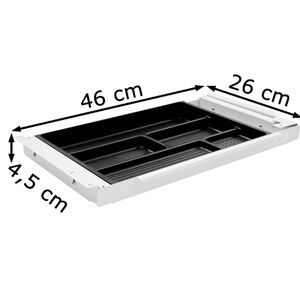 Produktbild für Unterbau-Schublade PJ-Production 4056-9016-P, aus Metall