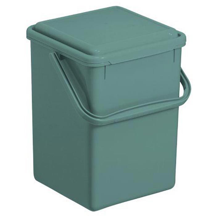 Rotho Mülleimer 1775505092 Komposteimer, grün, aus Kunststoff,  geruchssicher, 9 Liter – Böttcher AG
