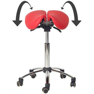 Produktbild für Drehhocker Teqler T135364RT, mit Sattelsitz