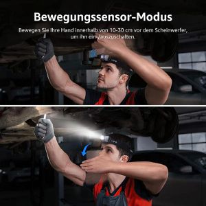 Produktbild für Stirnlampe Lepro LED, wiederaufladbar