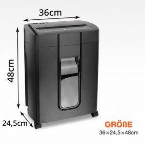 Produktbild für Aktenvernichter Peach 511187 PS600-70, schwarz, mit Rollen