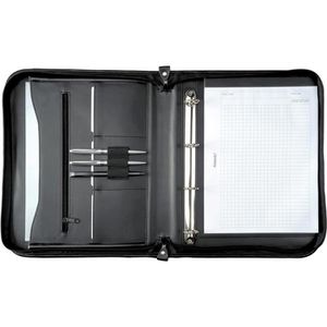 Schreibmappe Alassio 30043, Limone, schwarz, Kunstleder