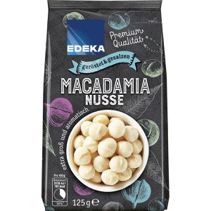 Edeka Macadamianüsse ganze Nüsse, geröstet und gesalzen, 125g
