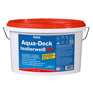 Isolierfarbe Pufas Aqua-Deck Isolierweiß AD, 5,0l
