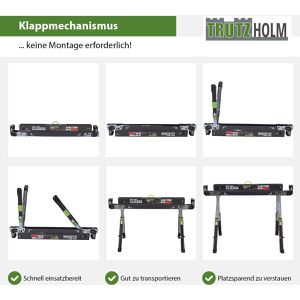 Produktbild für Arbeitsbock Trutzholm 28516901,Sägebock 2.0 DELUXE, bis 1300kg