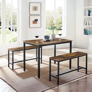 Produktbild für Esstisch Vasagle KDT070B01, braun, 3-teilig
