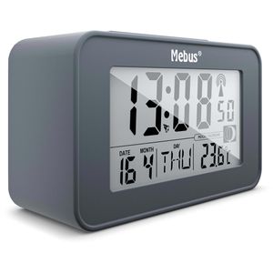 Produktbild für Wecker Mebus 51460 anthrazit, digital