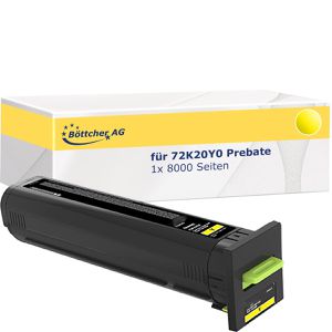 Toner Böttcher-AG für Lexmark 72K20Y0 Prebate
