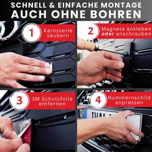 Produktbild für Kennzeichenhalter IVALITY Magnet