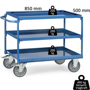 Produktbild für Tischwagen Fetra 4830, aus Metall