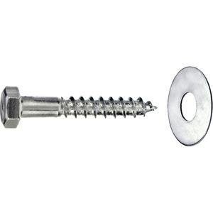 Produktbild für Holzschrauben Connex B30020, verzinkt, Set