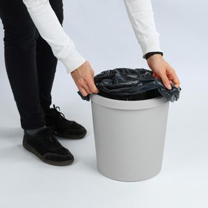 Produktbild für Papierkorb Helit H6105887, the german, mittelgrau