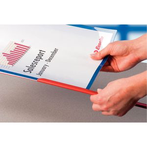 Produktbild für Klemmschiene Leitz 21772, A4, blau