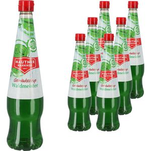 Mautner Sirup Waldmeister, für ca. 29L Fertiggetränk, je 700ml, 6 Flaschen