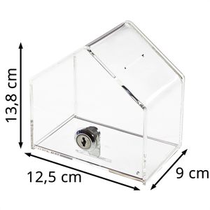 Produktbild für Spendenbox HMF 46911 Spendenhaus, Acryl, transparent