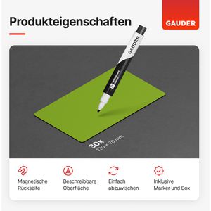 Produktbild für Magnetschilder Gauder ME-120x70, grün