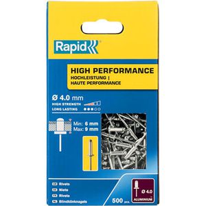 Blindnieten Rapid 5001434, Aluminium