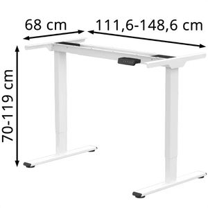 Produktbild für Schreibtischgestell FlexiSpot E1W-Pro, 4 Memoryspeicher