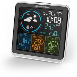 Produktbild für Wetterstation Bresser 7000027, Quadro Individio, Funk, digital