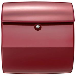 Produktbild für Briefkasten Burg-Wächter Piano 886 R, weinrot, aus Kunststoff