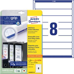 Rückenschilder Zweckform L6060REV-20, weiß