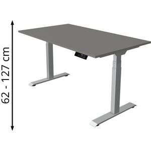 Produktbild für Schreibtisch Kerkmann Move 1 stable, graphit / silber