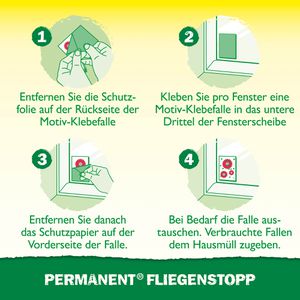 Produktbild für Fliegenfalle Neudorff Permanent Fliegenstopp, zum Ankleben