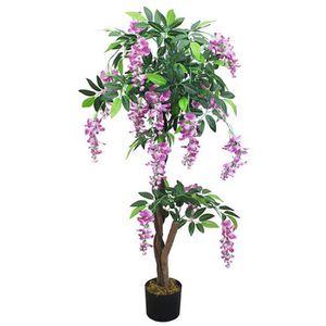 Decovego Kunstpflanze Blauregen Wisteria Glyzinie, Kunstbaum im Topf, mit  Echtholzstamm, Hhe 120 cm  Bttcher AG