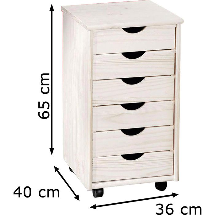 Inter-Link Rollcontainer Simon 20900360 weiß - Böttcher AG