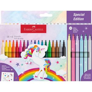 Filzstifte Faber-Castell 18+6 Einhorn, 554221