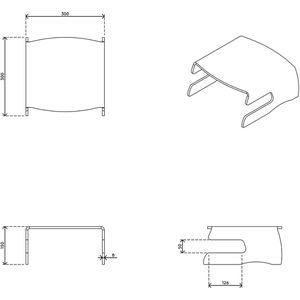 Produktbild für Monitorständer Dataflex FH 100, Acryl