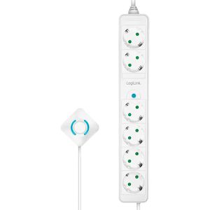 Produktbild für Steckdosenleiste LogiLink mit 1,5m Kabel